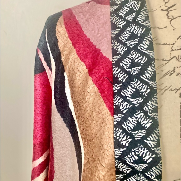 NWT Travelers Collection Reversible Marble Crushed Jacket - Picture 4 of 8